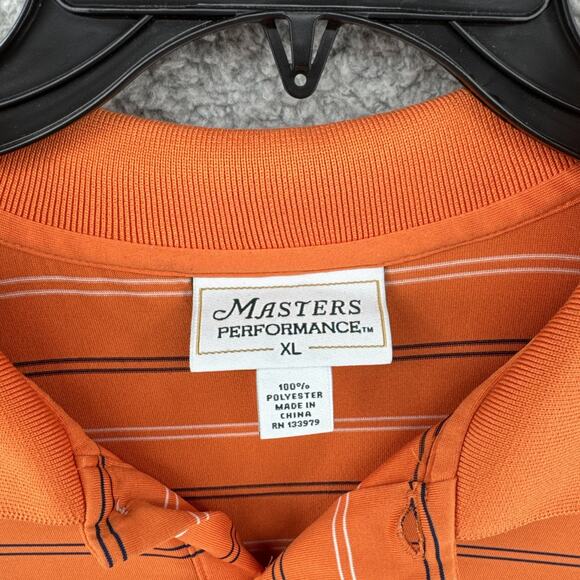 Masters Performance Orange Golf Polo‎ Shirt Mens XL - Picture 3 of 5